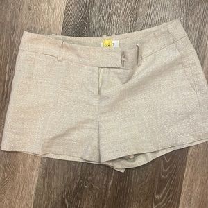 Loft size 4 linen shorts with hints of gold.  So cute!